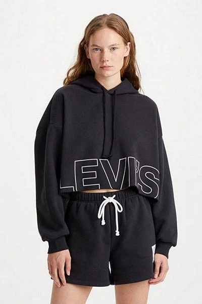 Худи Levi’s TR Graphic Crop — минималистичный акцент в повседневном стиле.