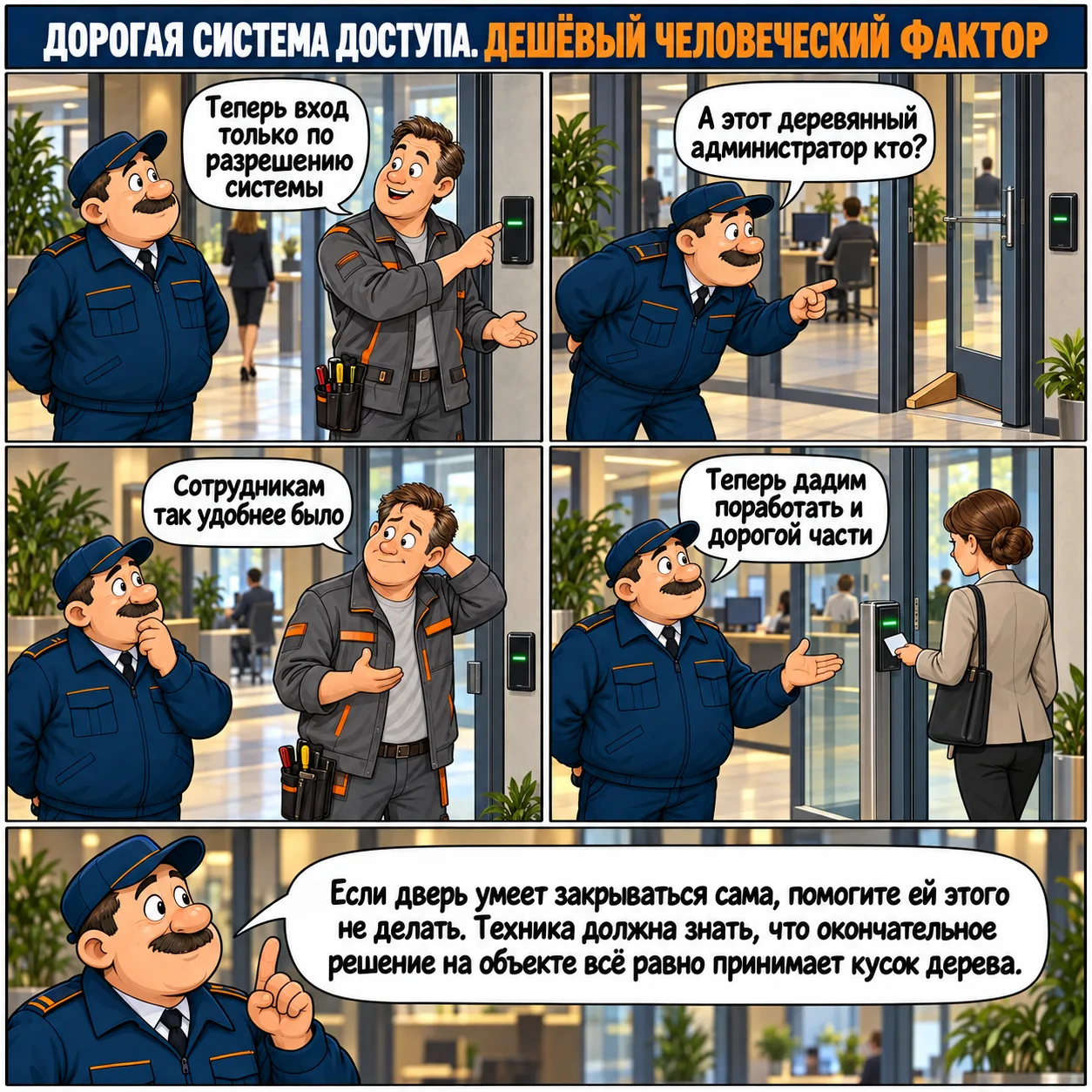 🎨 ДОРОГАЯ СИСТЕМА ДОСТУПА. ДЕШЁВЫЙ ЧЕЛОВЕЧЕСКИЙ ФАКТОР