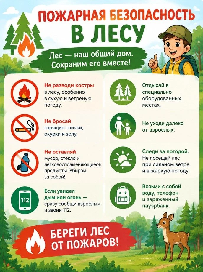 Лес — прекрасное место для прогулок и отдыха, но даже небольшая неосторожность может пр...