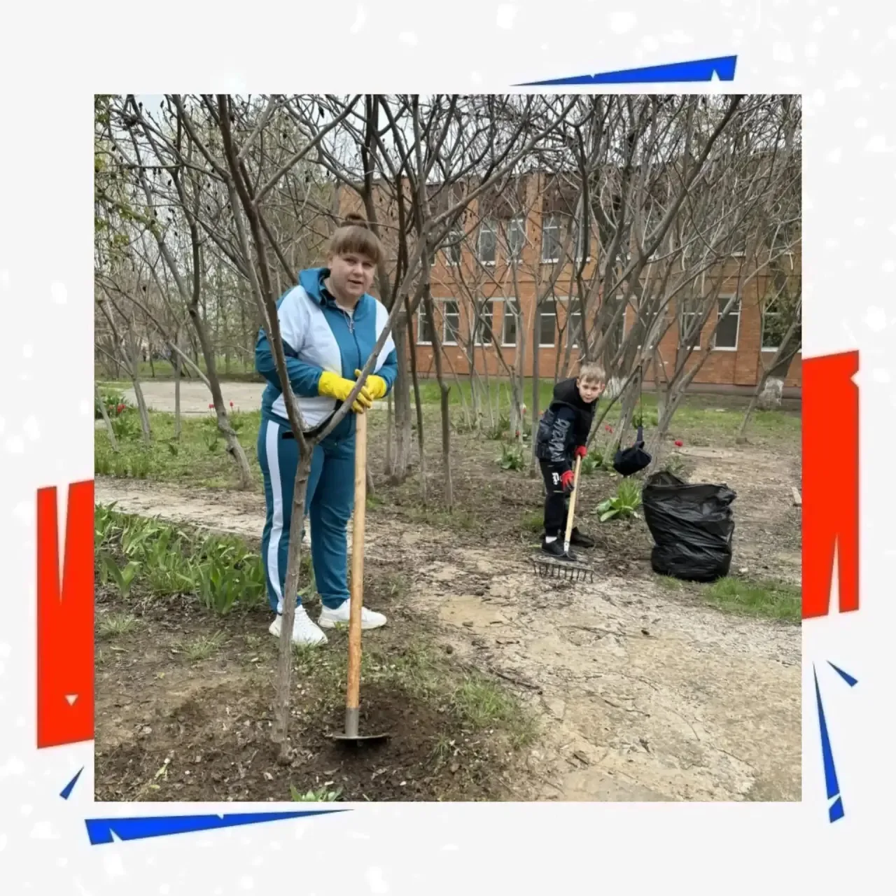 Родному Лицею – забота  лицеистов 💚  Вот так дружно и все вместе наводим чистоту и порядок в родном 
