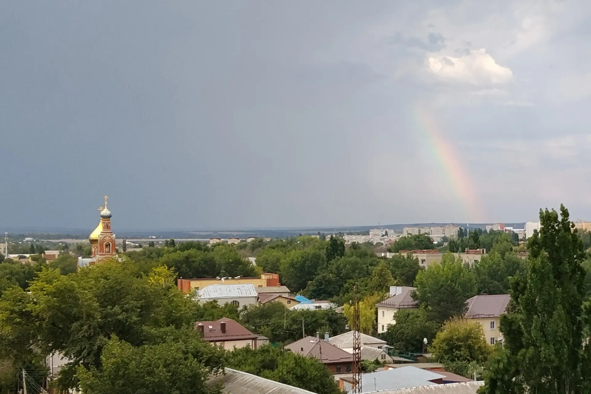 Гроза прошла стороной.