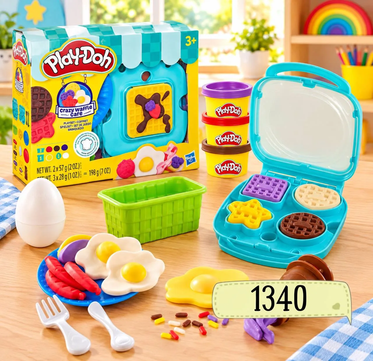 🧇 Набор Play-Doh «Вафельница» — лепим идеальный завтрак!