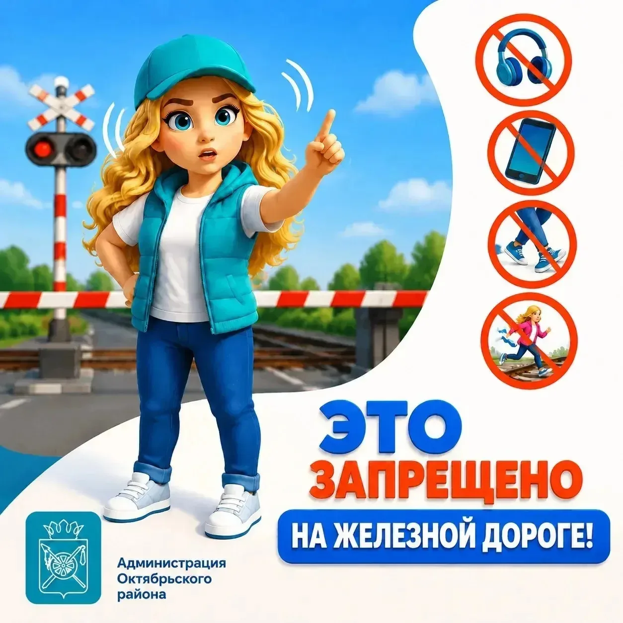 🚂Сегодня будет не лишним напомнить, что на железной дороге запрещено:

🛤ходить по железнодорожным 