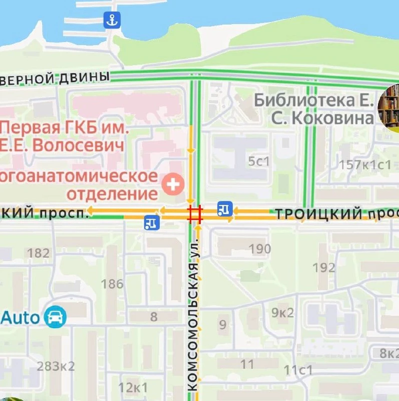 ❗️ Почти на пять дней перекроют перекресток Троицкий – Комсомольская.