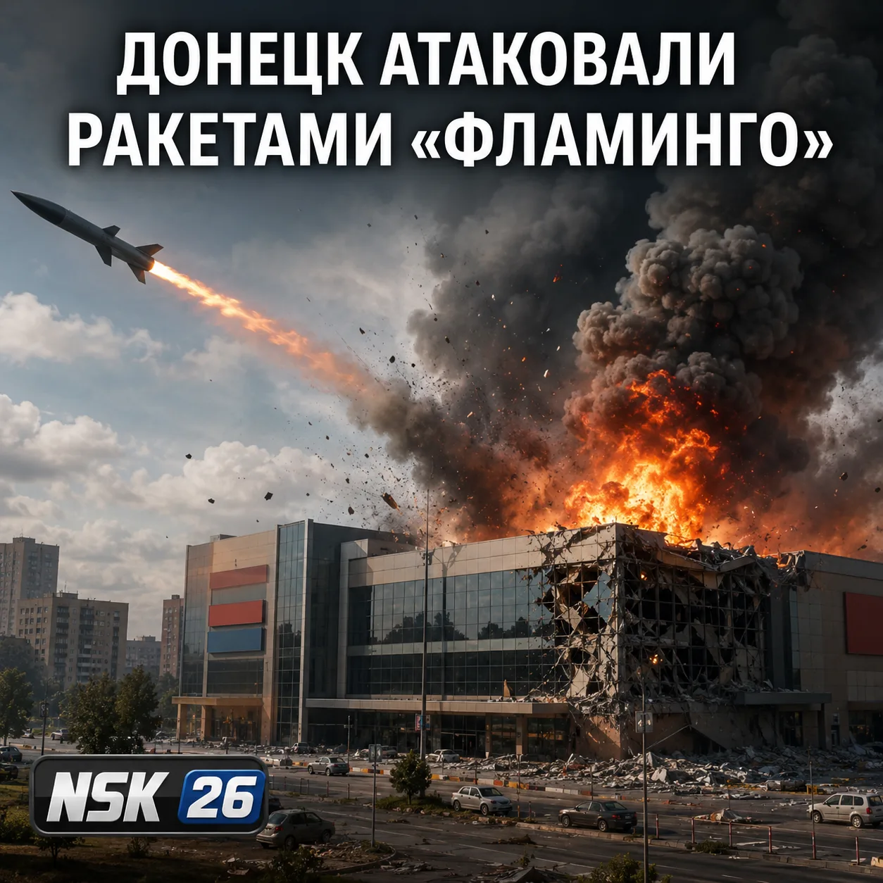 ❗️ Донецк атаковали ракетами «Фламинго»