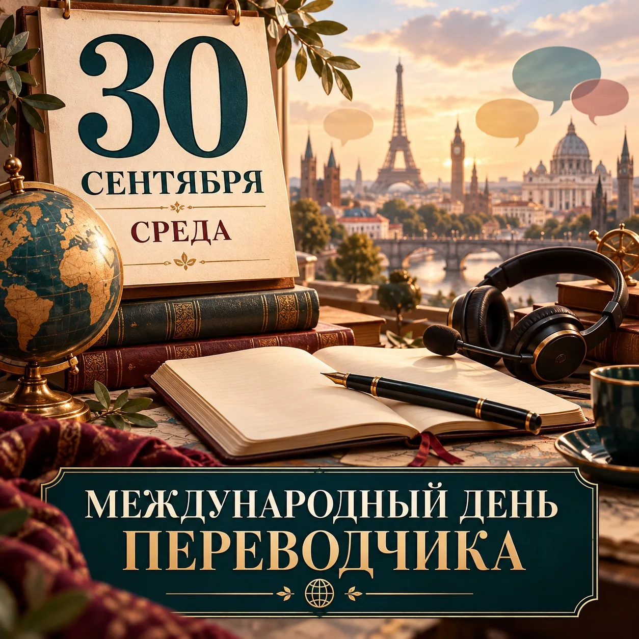 30 сентября — Международный день переводчика 🌍