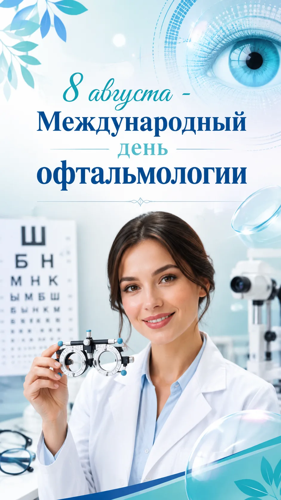 Поздравляем врачей, которые каждый день помогают людям лучше видеть мир: замечать детал...