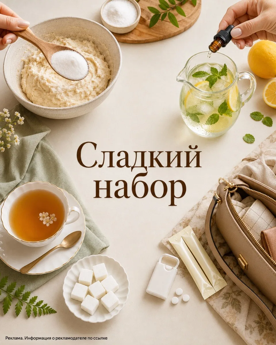 А вы тоже заметили, что один подсластитель не всегда удобен?

В выпечку проще добавить ПОРОШОК: отме
