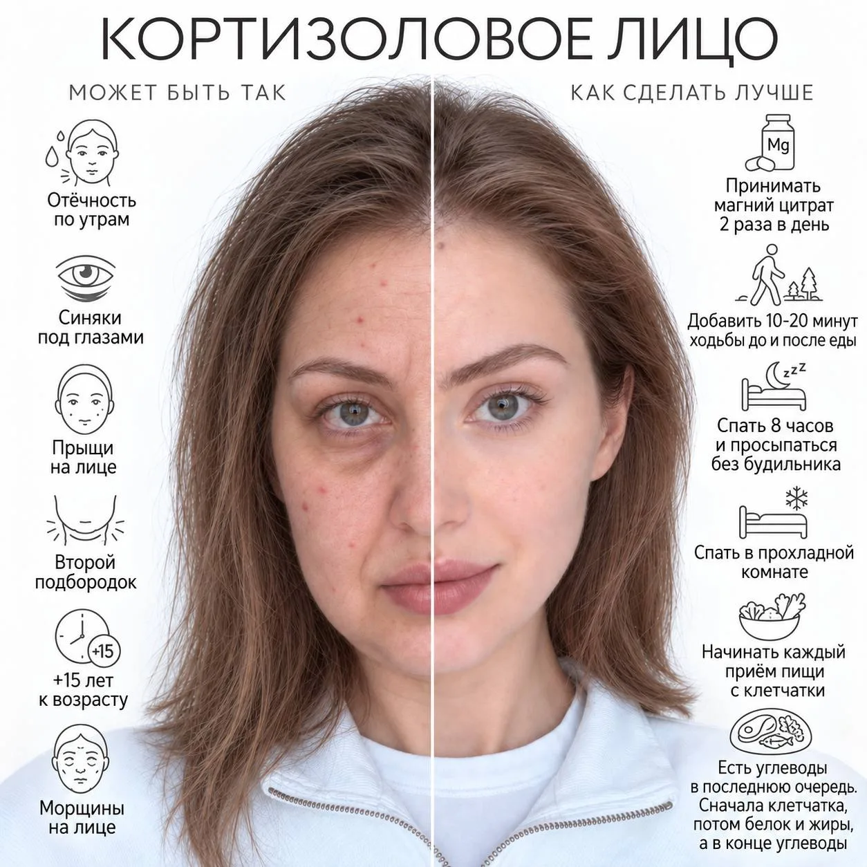 Девочки, когда в жизни много стресса, это очень быстро отражается на внешности. Лицо вы...