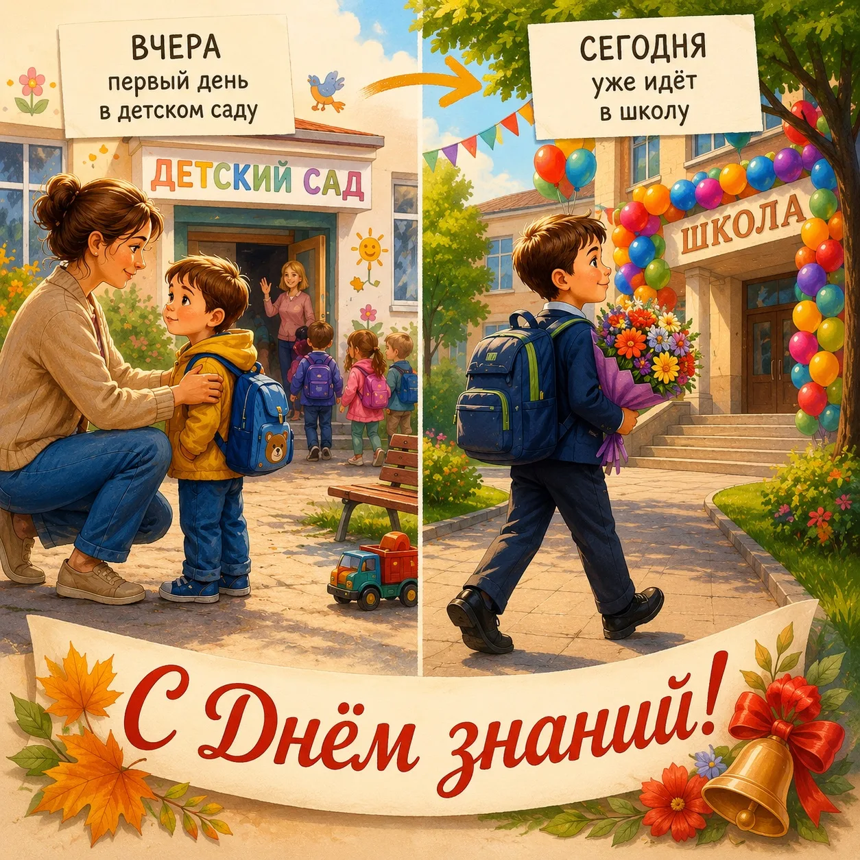 🎓🌸 С Днём знаний, дорогие наши ребята и родители! 🌸🎓
