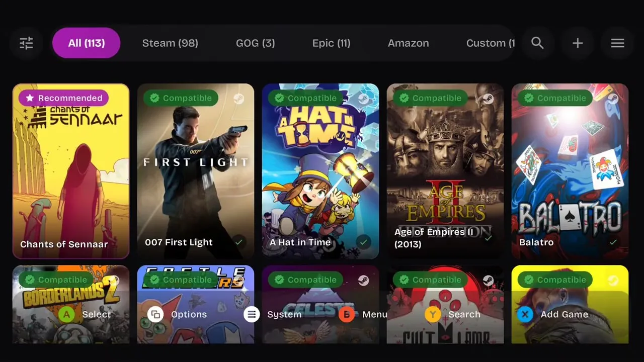 GameNative позволяет запускать компьютерные игры из библиотек Steam, Epic и GOG прямо н...