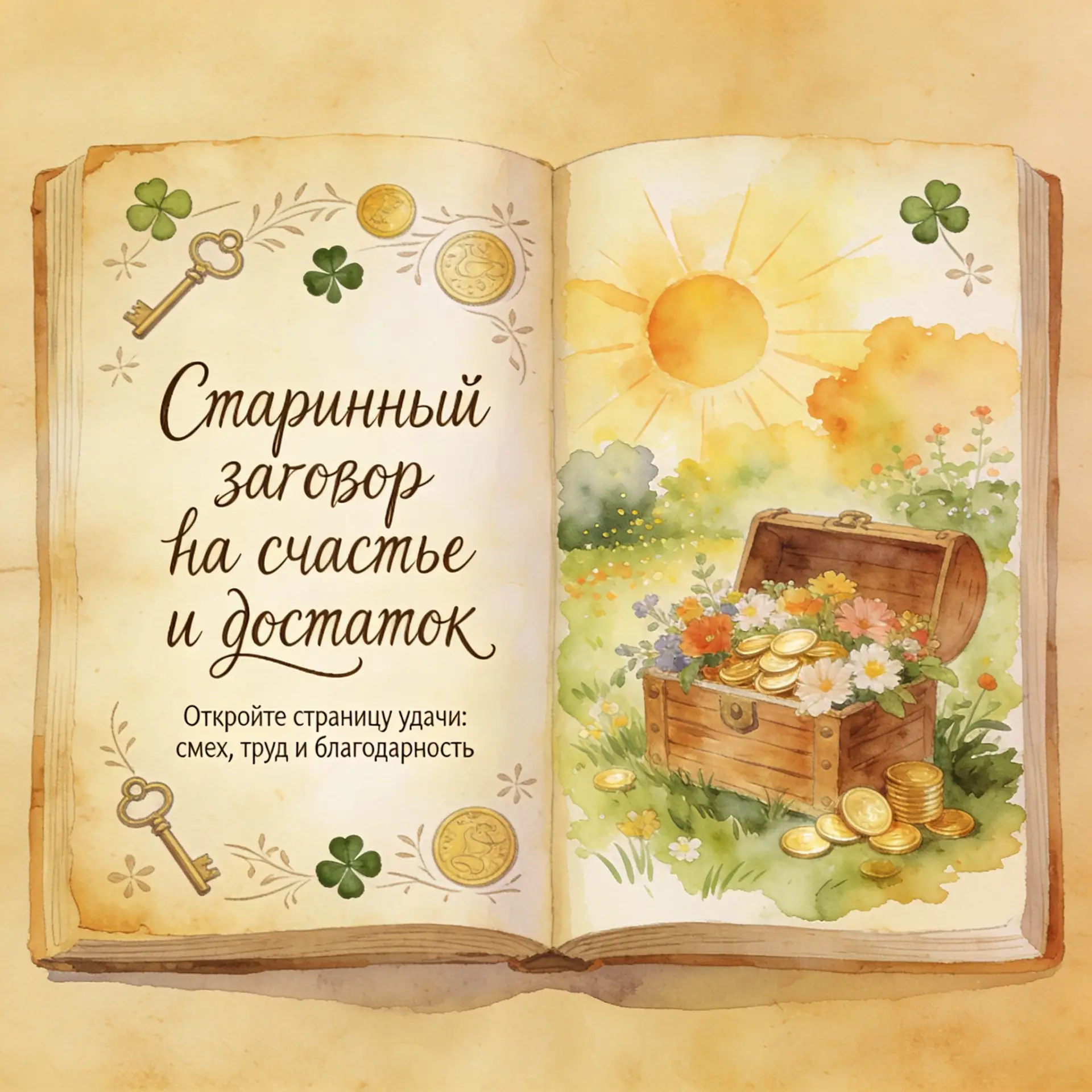 🤩 Старинный заговор на счастье и достаток от мудрой целительницы
