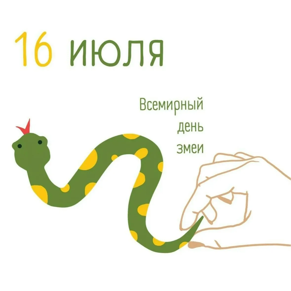 🐍 16 июля — ВСЕМИРНЫЙ ДЕНЬ ЗМЕИ

Знаете, что объединяет учителя биологии и Индиану Джонса? Умение о