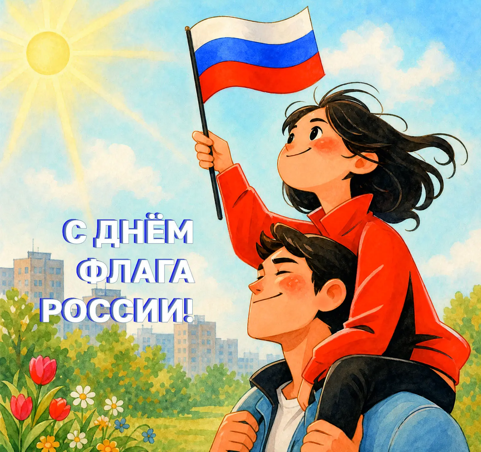 🇷🇺Сегодня, 22 августа, мы чествуем один из главных символов нашей страны – бело-сине-...