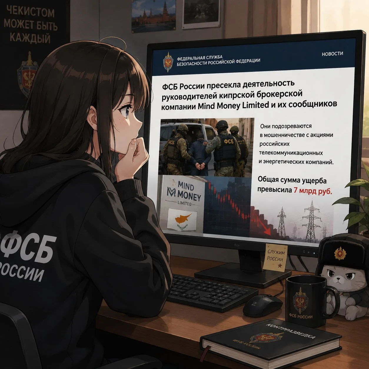 ФСБ России пресекла деятельность руководителей кипрской брокерской компании Mind Money Limited и их 