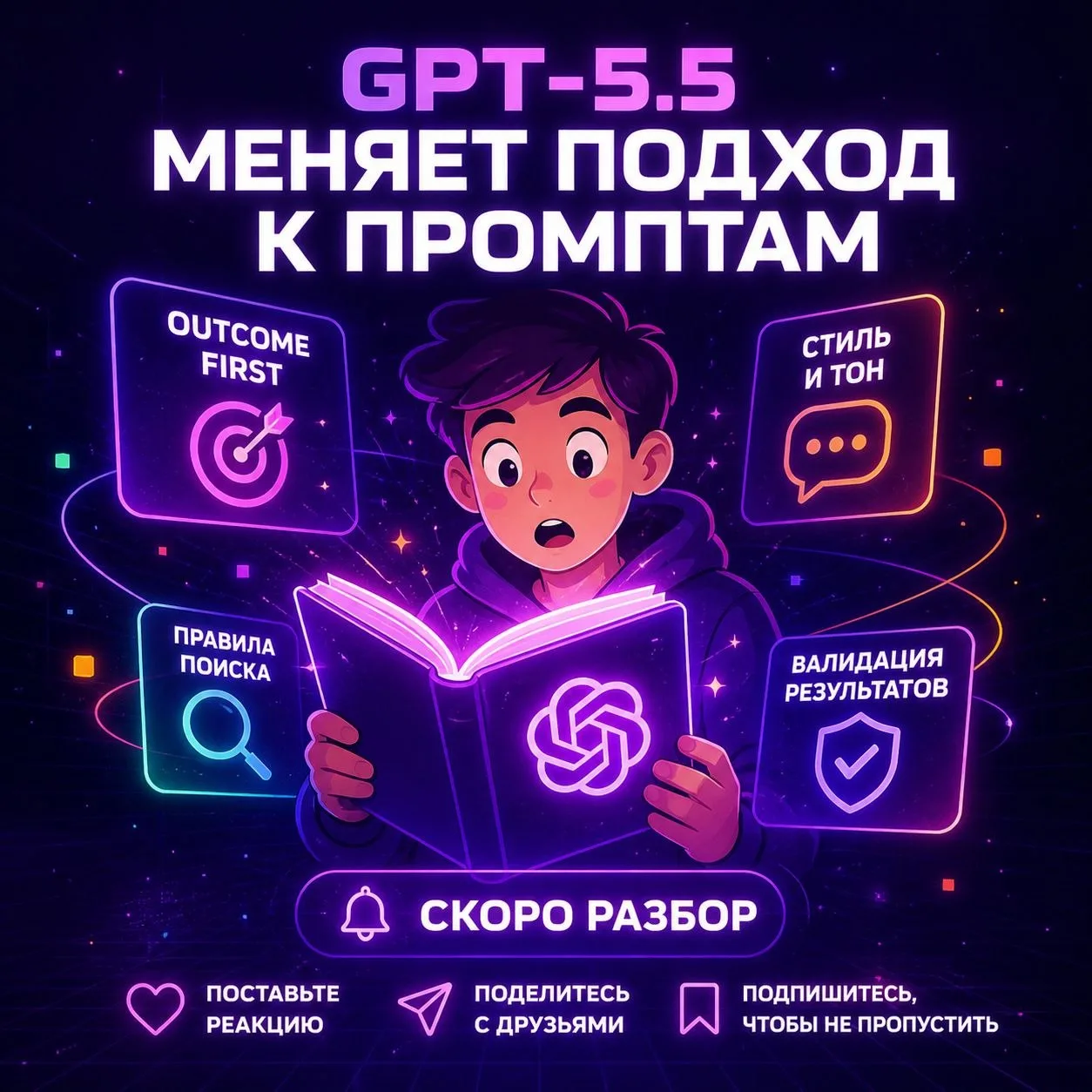 🔥 OpenAI выпустили большое руководство по работе с GPT-5.5