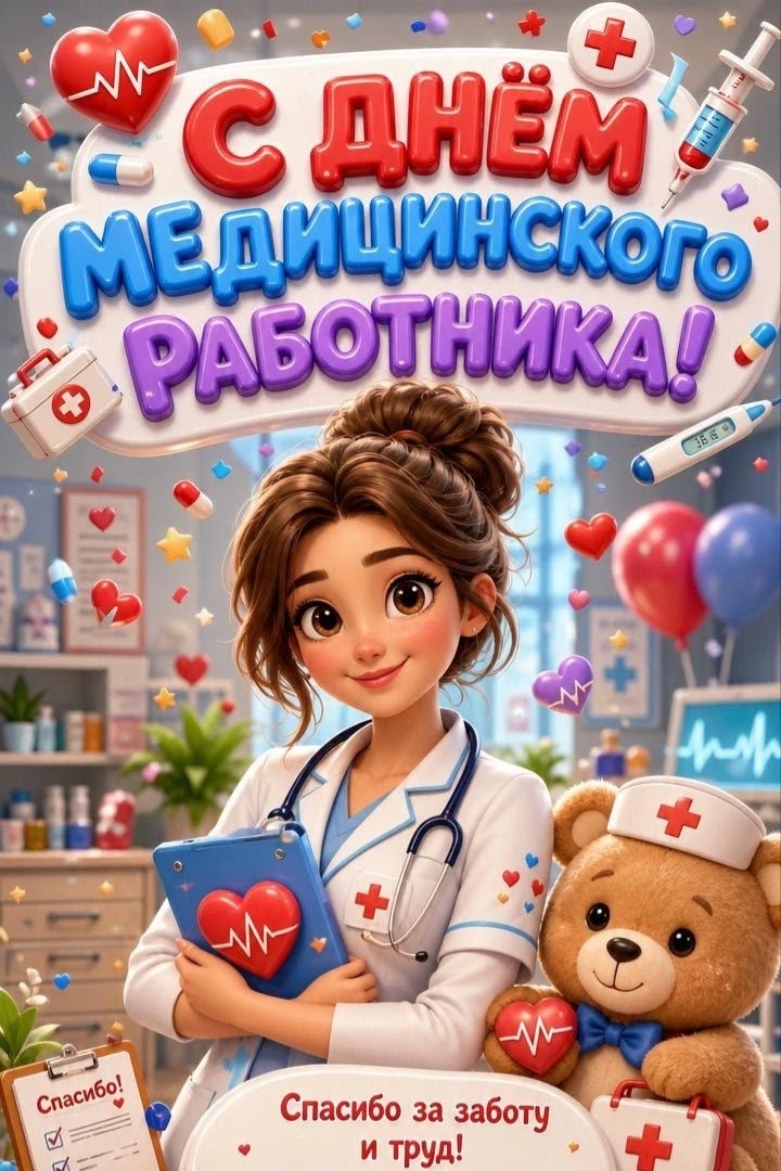 ✨Сегодня с профессиональным праздником мы поздравляем нашу медицинскую сестру - Айдарову Наталью Тар