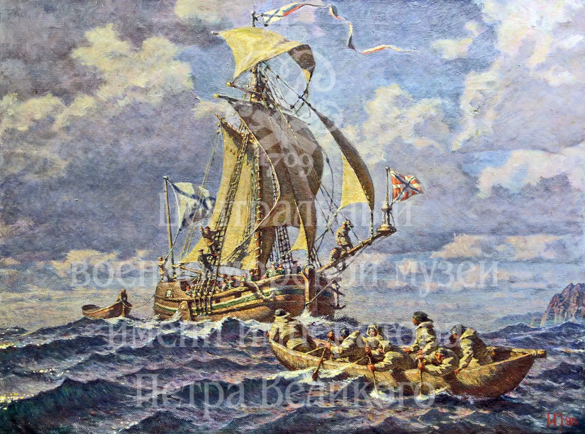 ⚓22 августа 1728 г. бот «Святой Гавриил» прошел через пролив между Азией и Америкой (по...