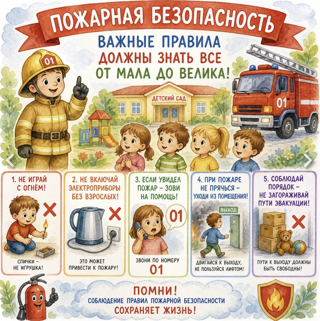 🔥 Пожарная безопасность: важные правила — знать всем, от мала до велика! 🔥