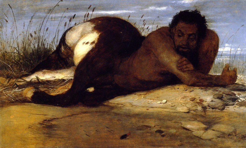«Кентавр смотрит на рыбу»,1878.

— Арнольд Бёклин
(1827-1901)

Бестиа́рий
