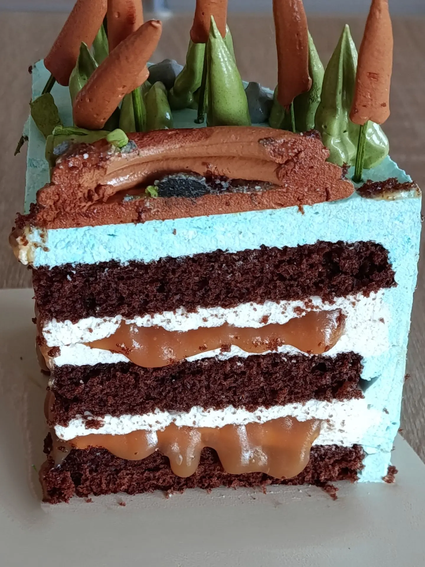 Поделюсь кусочком тортика, который остался дома 🤤