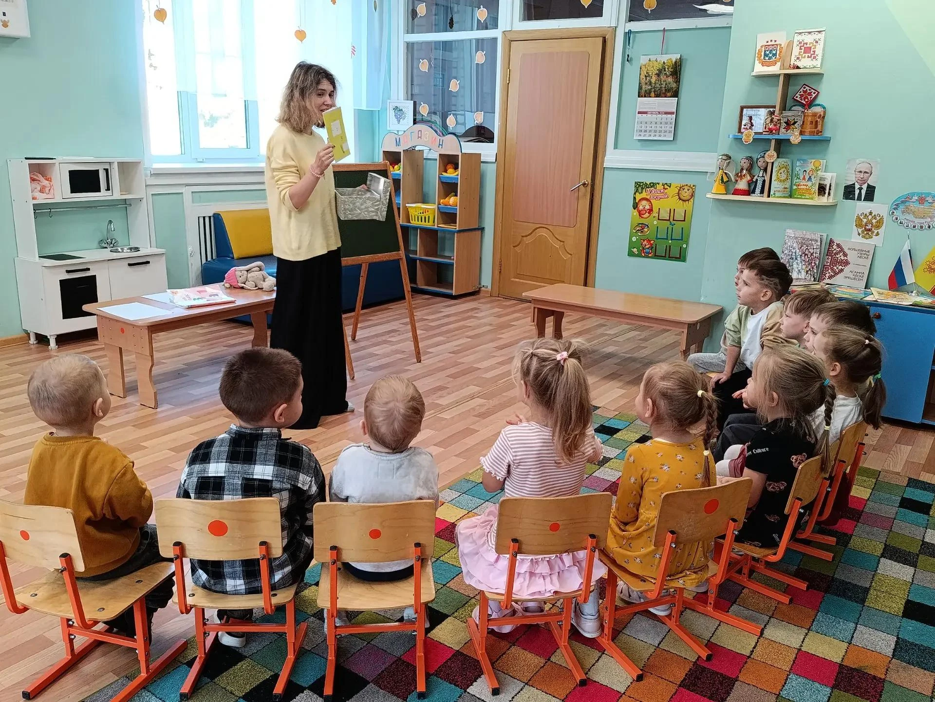 Мама Егора — учитель! Интересная встреча в средней                             группе №...