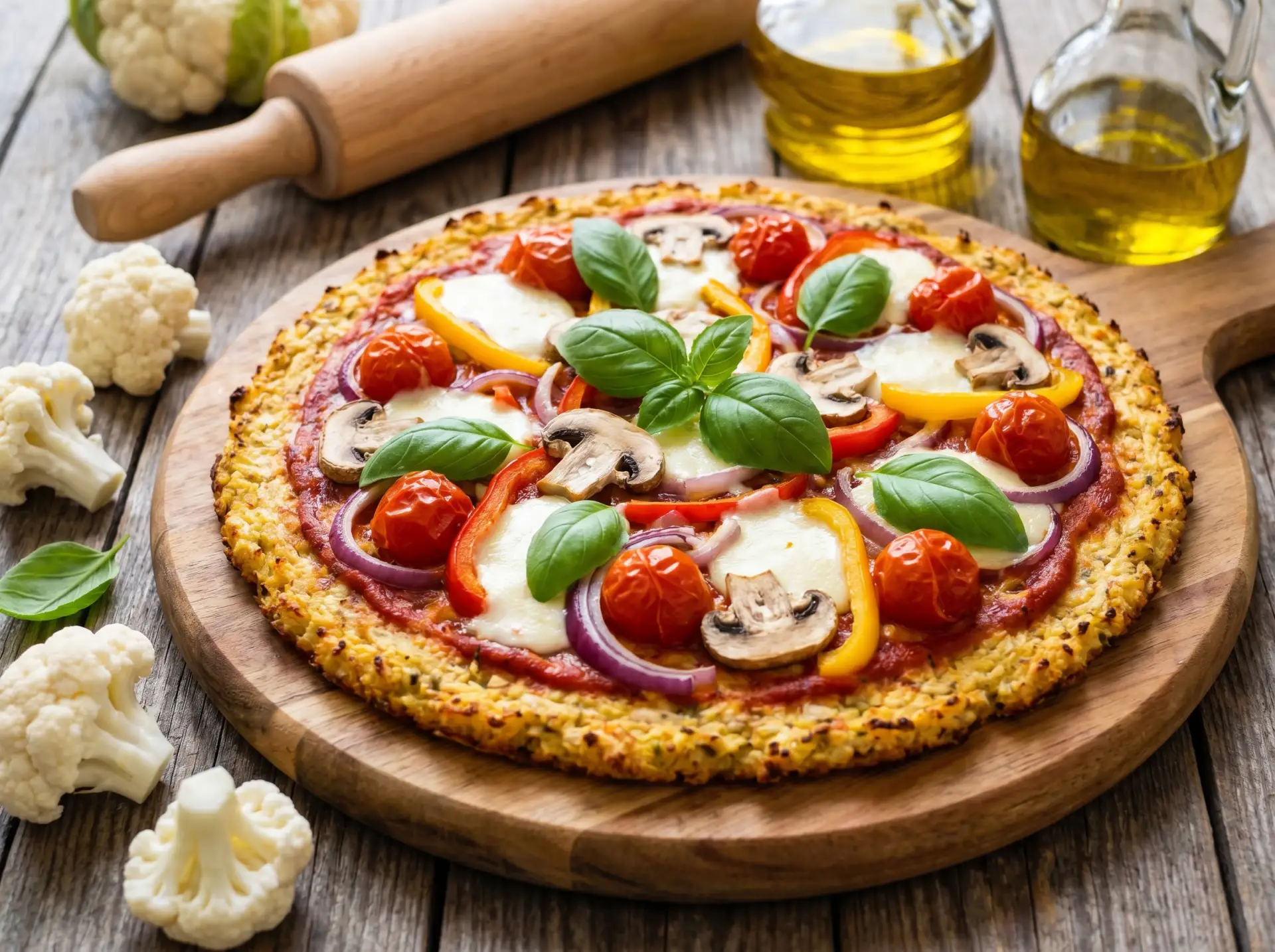 🍕 ПП пицца из цветной капусты 🌶️