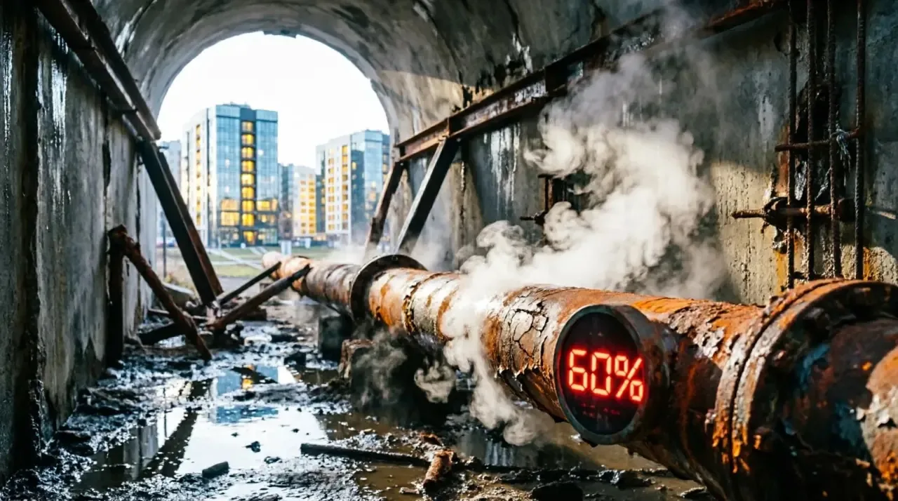 🚨 РОСТОВ СИДИТ НА ВЕТХИХ ТЕПЛОСЕТЯХ: ИЗНОС УЖЕ ПРЕВЫСИЛ 60%