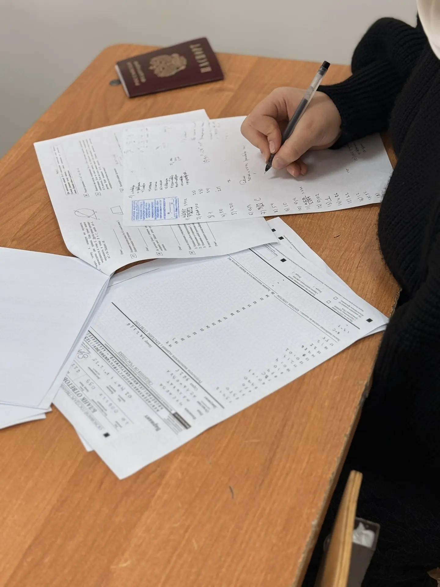 📢 Завершение пробного ОГЭ по математике  Сегодня в школе прошёл пробный экзамен по математике в форм