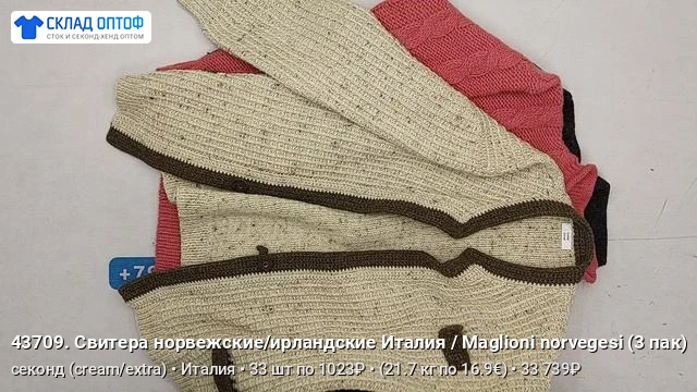 Хотим порадовать вас обзором товаров из прайса, новые видео за последние пару часов:

📦 Свитера нор