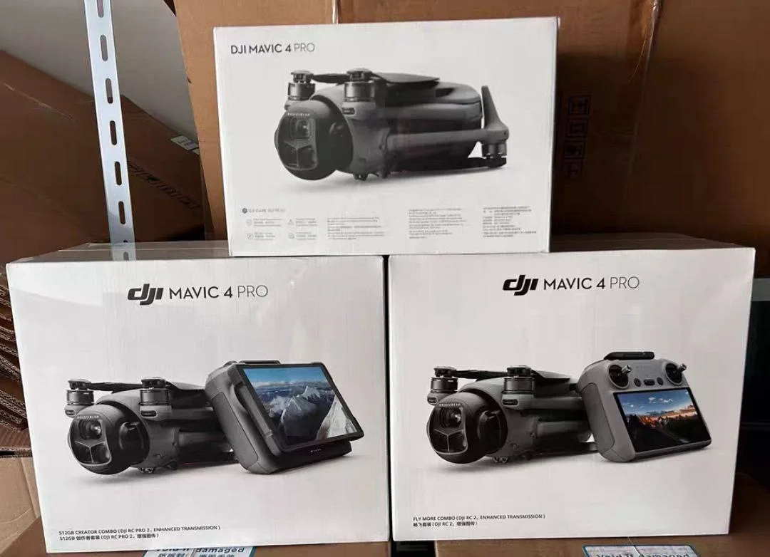 #проверяем 
Также на инспекции сегодня 3 птички DJI Mavic 4 Pro в разных комплектациях

👉 DJI Mavic