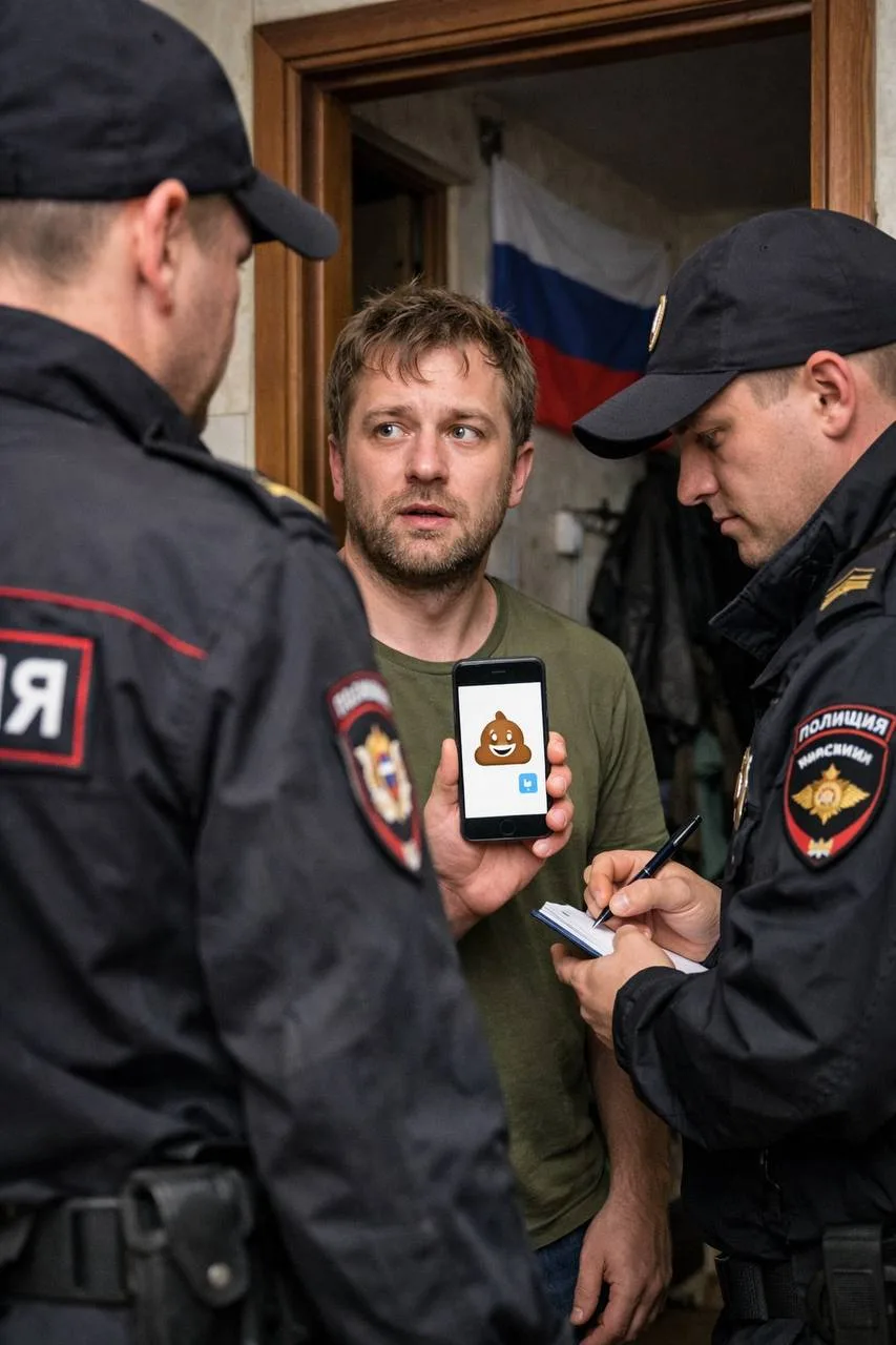 💩Россиянину выписали штраф на 30 тысяч за реакцию какашки в мессенджере MAX  Мужчина поставил эмодзи
