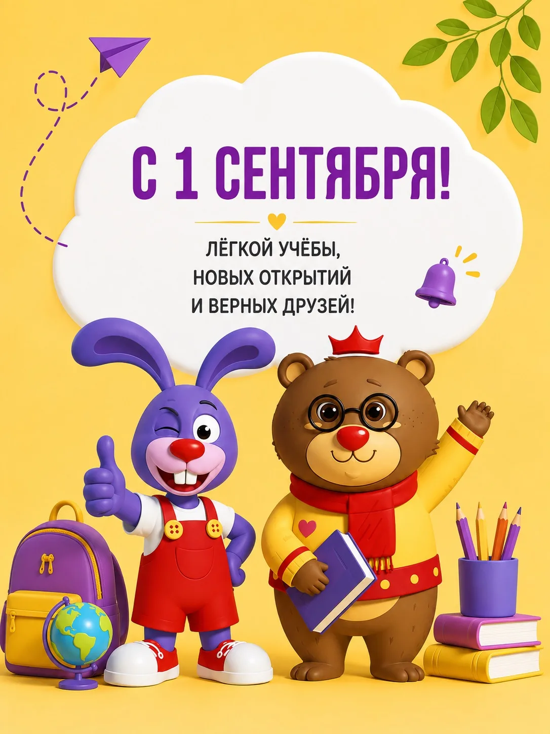 Поздравляем с Днём знаний! 🍂📚