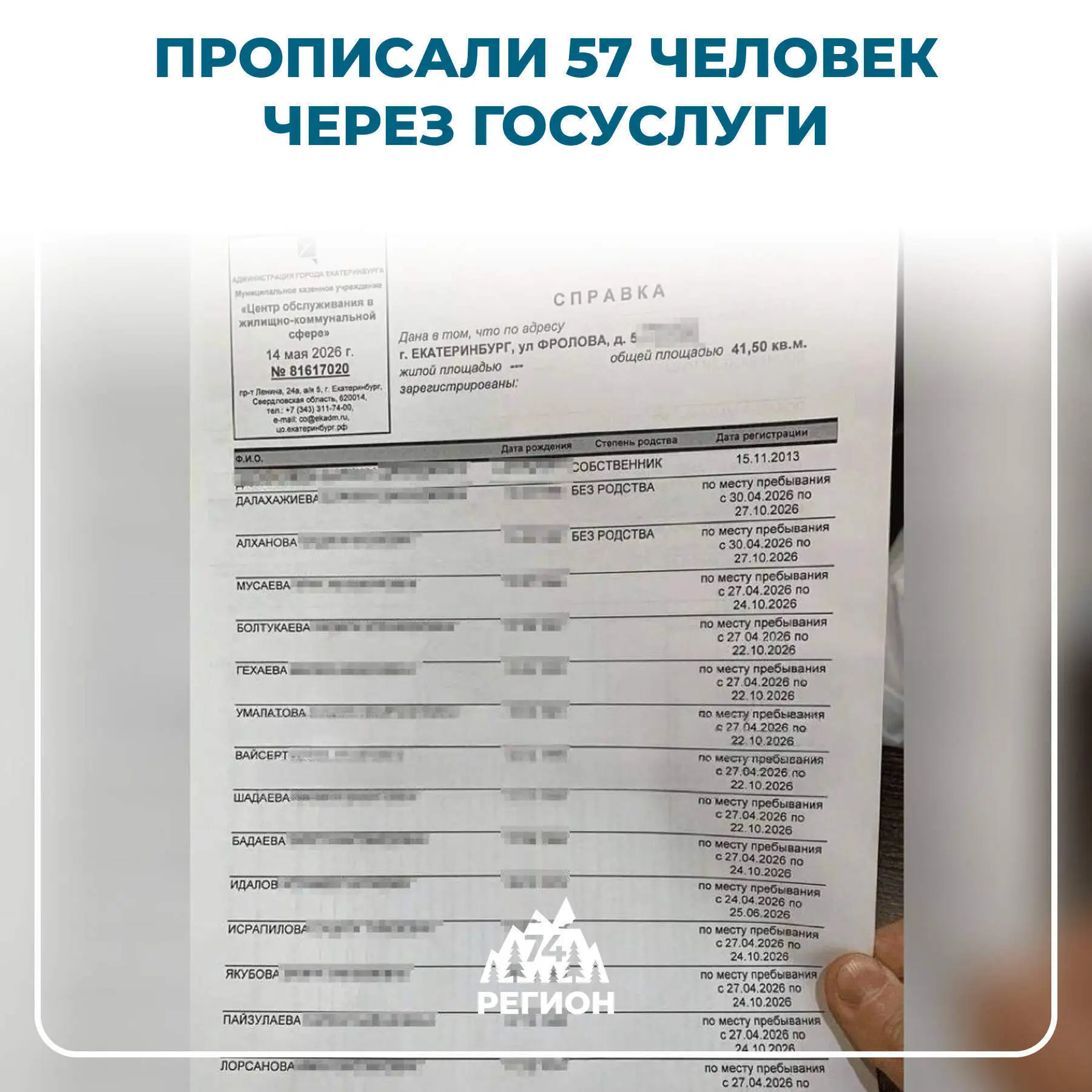 😱 Мошенники прописали 57 человек в чужую квартиру через Госуслуги

Женщина из Екатеринбурга столкну