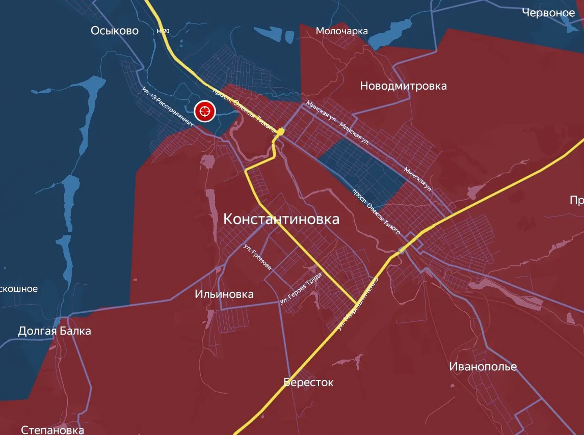 ⚡️Северо-западная часть Константиновки перешла под контроль ВС РФ!

Противник пишет, что наши группы