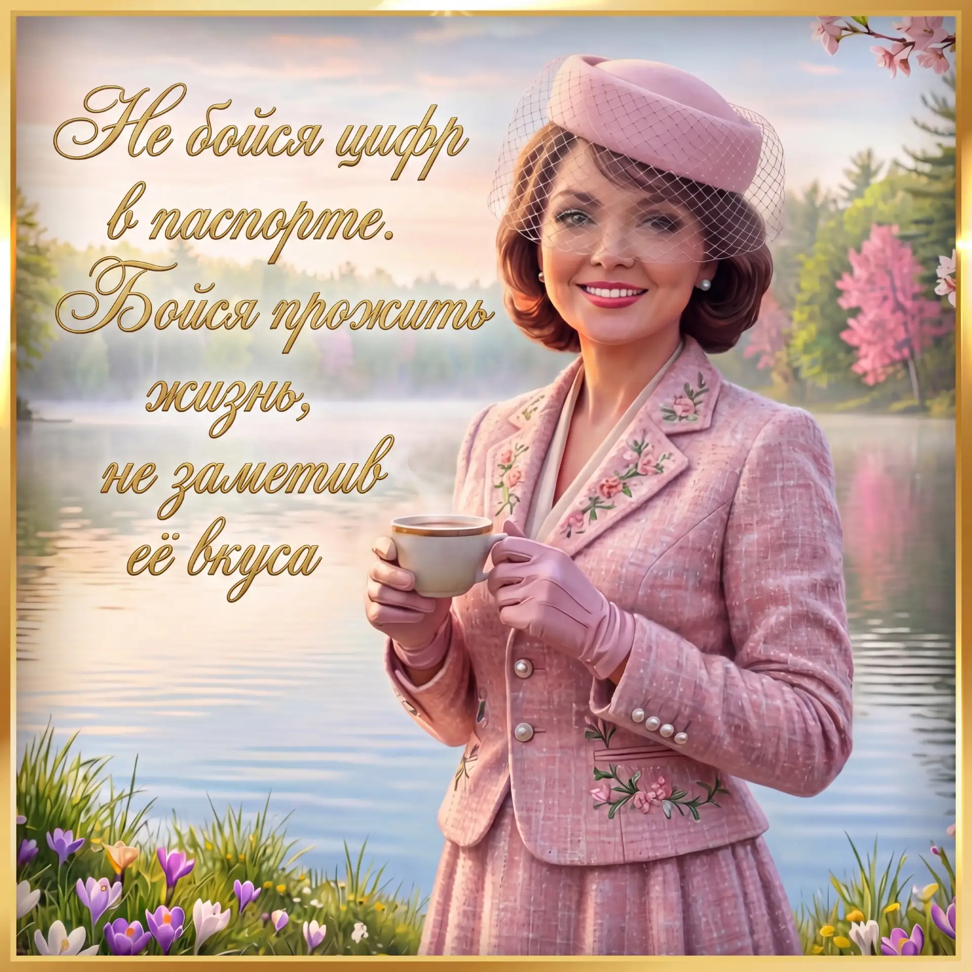 Не бойся цифр в паспорте. Бойся прожить жизнь, не заметив её вкуса.