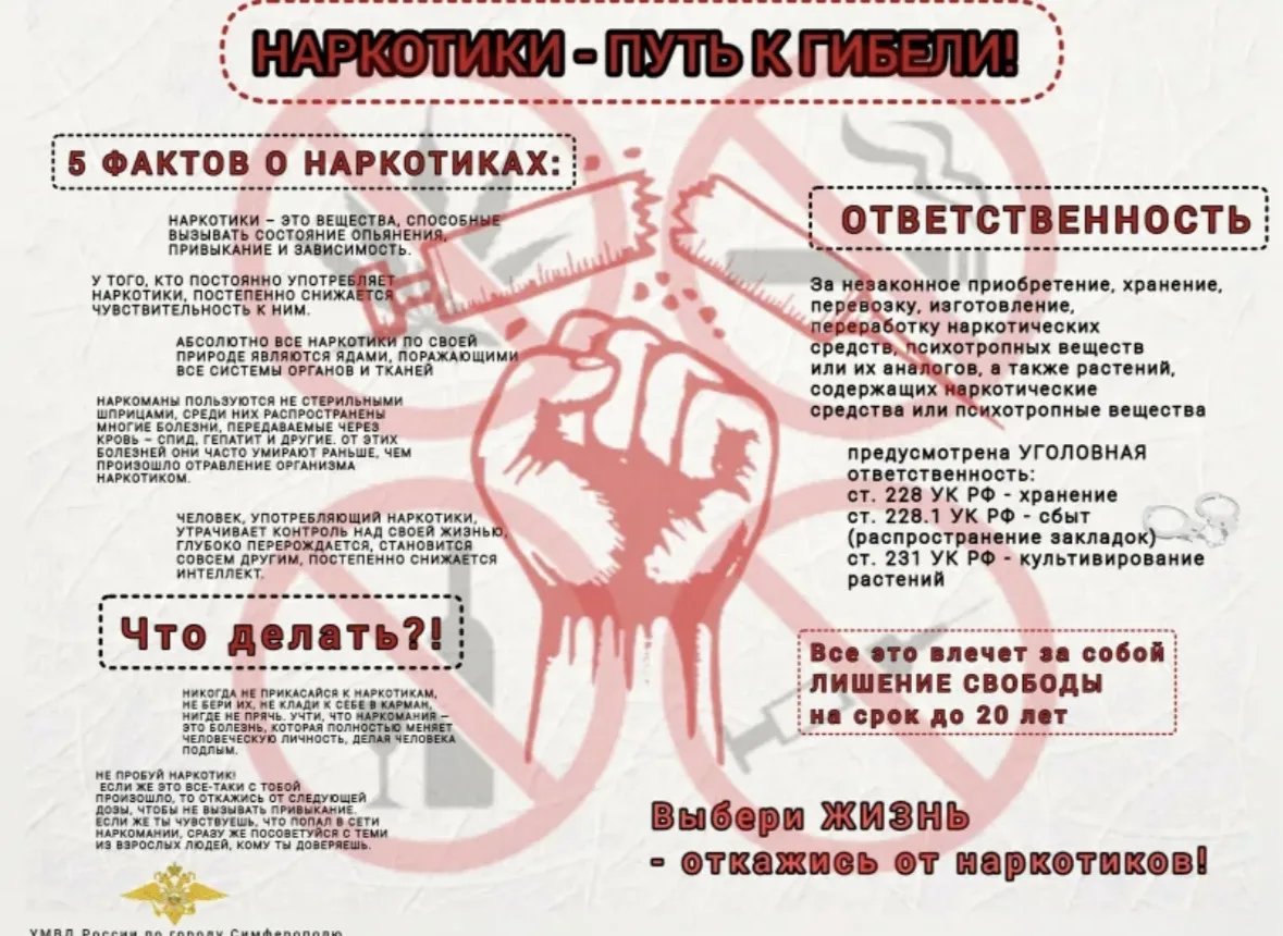 ❗️Вред и последствия употребления наркотиков