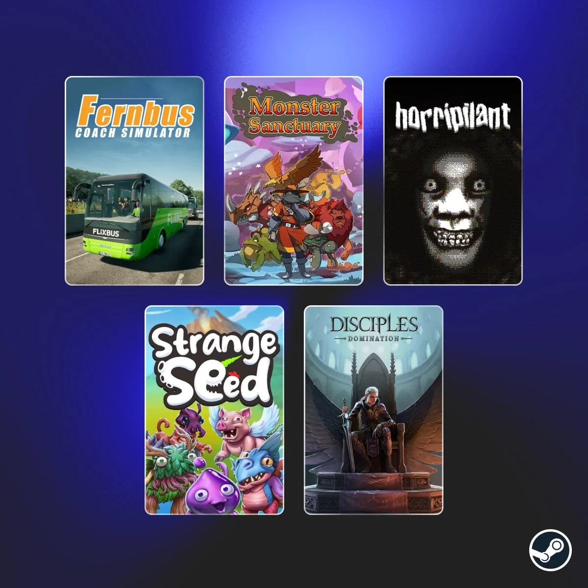 В Steam стартовали ежедневные скидки

Скидку в 50% получила Fernbus Simulator, скидка 75% на Monster