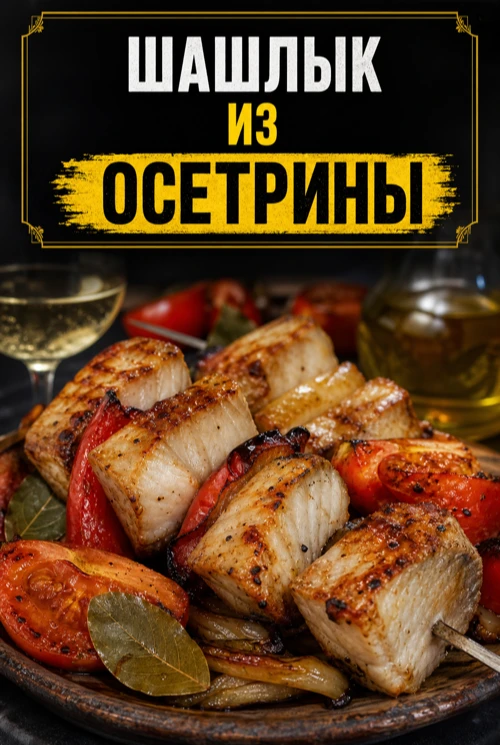 ШАШЛЫК ИЗ ОСЕТРИНЫ