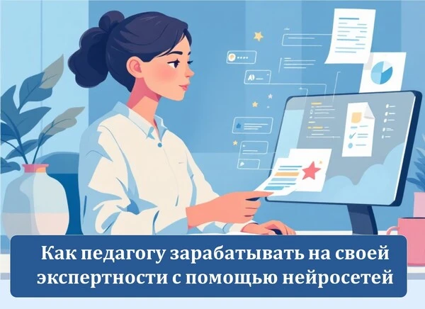 🔥 Пошаговый план «Как педагогу зарабатывать на своей экспертности с помощью нейросетей» 

Скачайте 