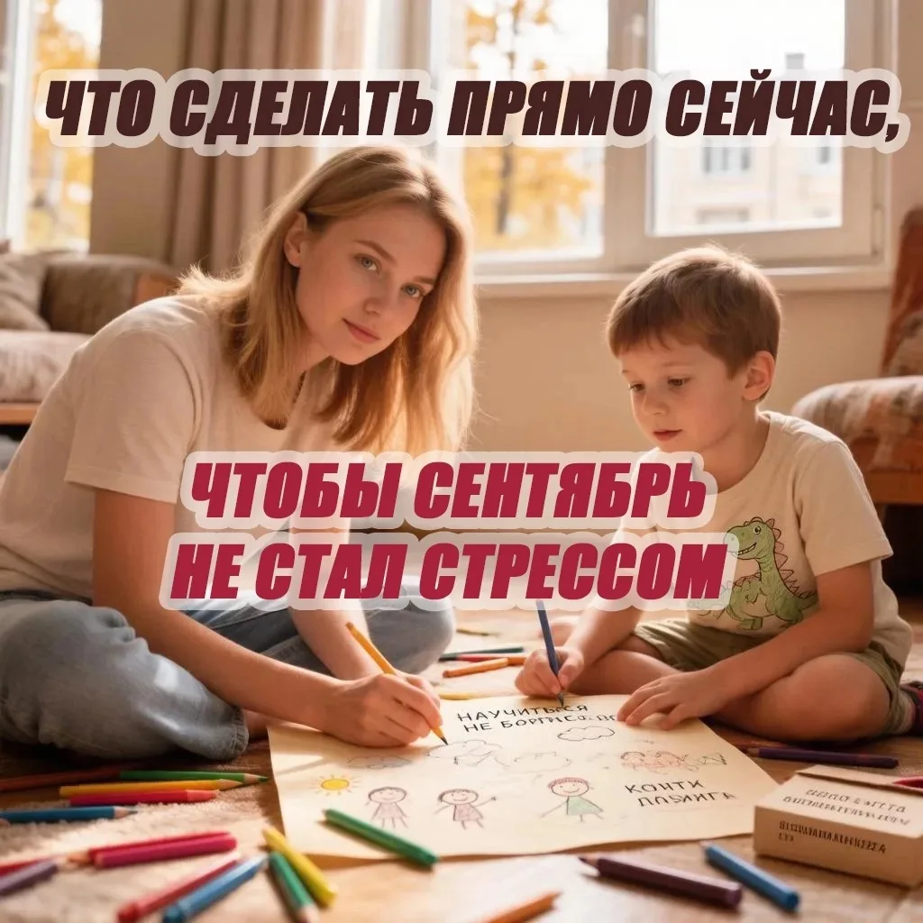 🎒 Что сделать прямо сейчас, чтобы сентябрь не стал стрессом.🧸💛