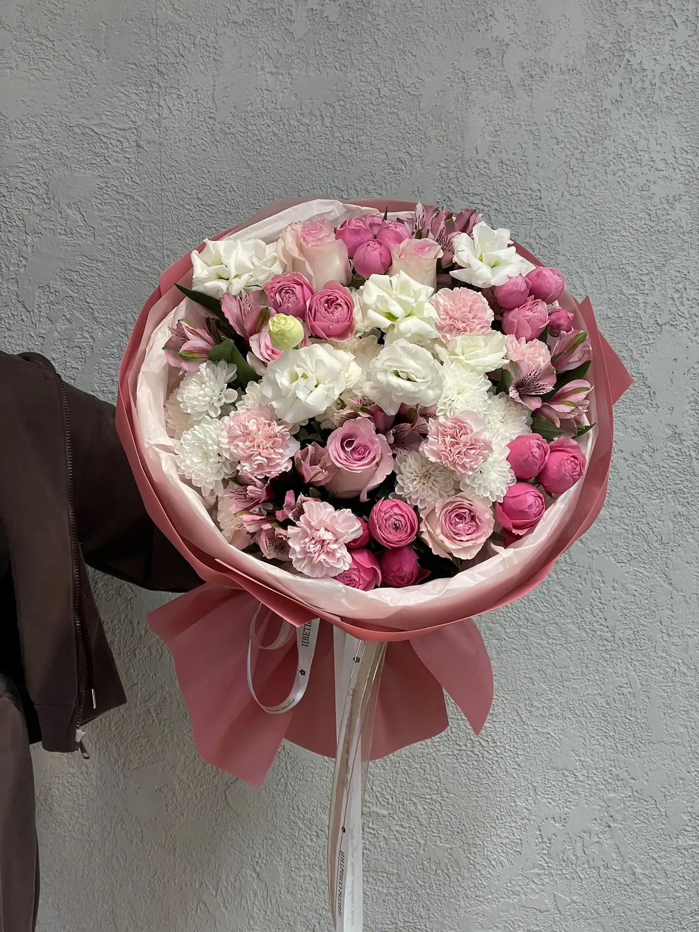 Букет в нежно-розовых тонах 🌸 классика, мимо которой невозможно пройти