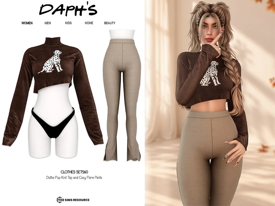 🌸 Набор Top and Cozy Flare Pants 🌸