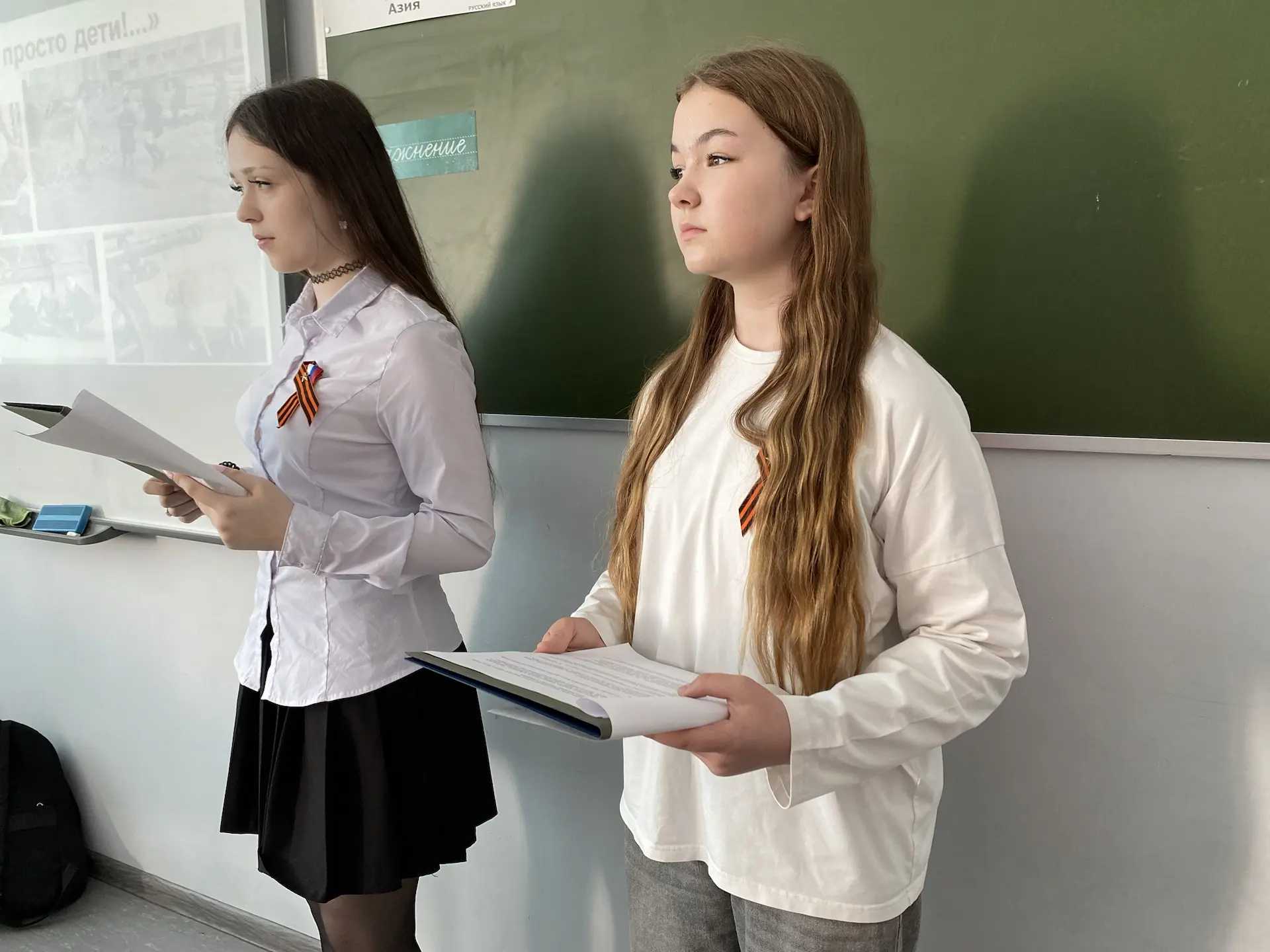 На этой неделе в корпусе № 1 нашего Центра образования № 2 проходит Акция «Минуты патриотического во