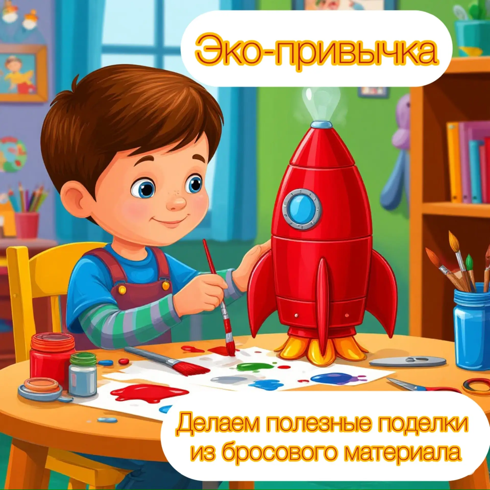 Придумывать интересные поделки из пластиковых бутылок и стаканчиков, еще одна эко-привы...