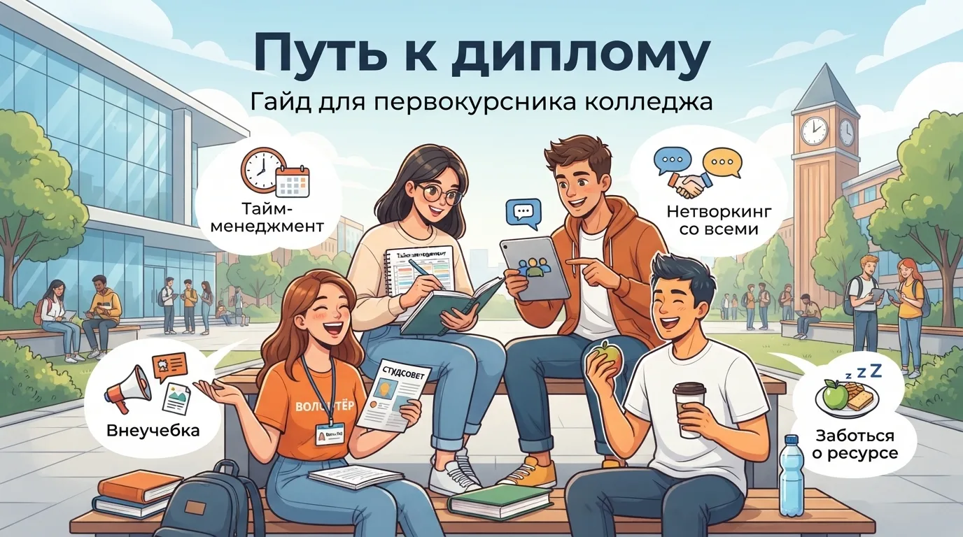 🎓 Путь к диплому: гайд для первокурсника колледжа