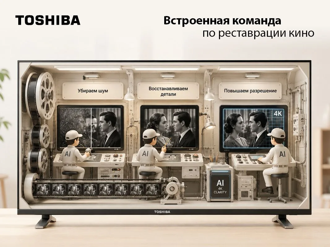 В телевизоре Toshiba Z770RE явно живут маленькие человечки, которые помогают улучшить к...