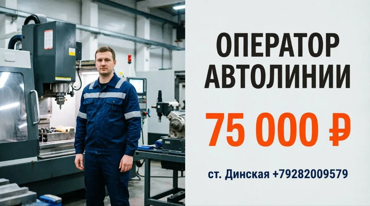 ОПЕРАТОР АВТОМАТИЧЕСКИХ ЛИНИЙ (МЕТАЛЛОЧЕРЕПИЦА) | 75 000 ₽