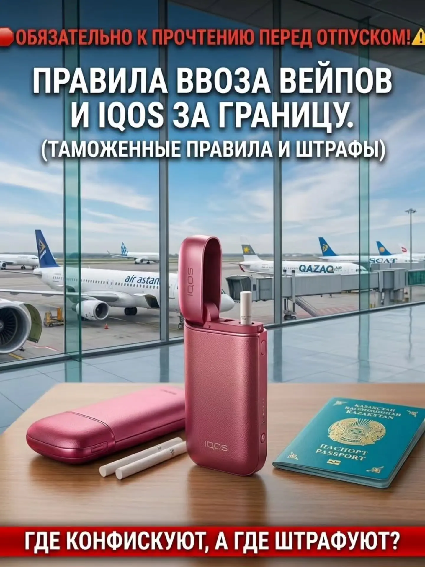 🚬 Вейп и IQOS с собой в отпуск?