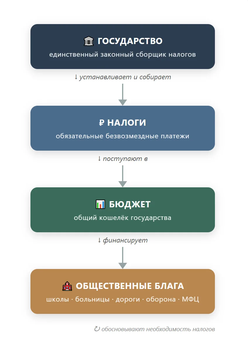 Как объяснить налоговую систему за 2 минуты? Начните занятие с этой схемы. Ученики сразу увидят логи